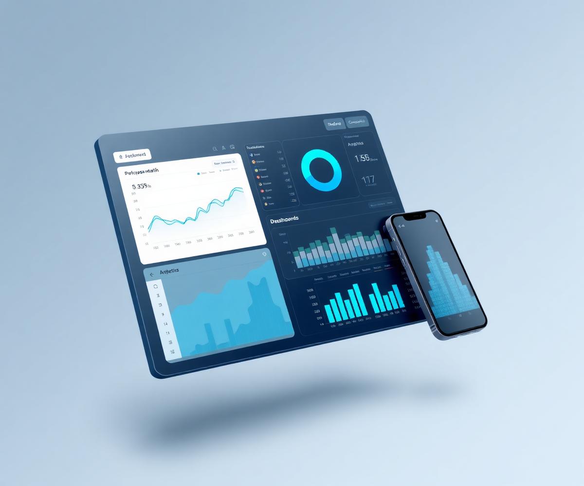Giao diện dashboard quản trị và ứng dụng di động do ACTCMS Vietnam phát triển